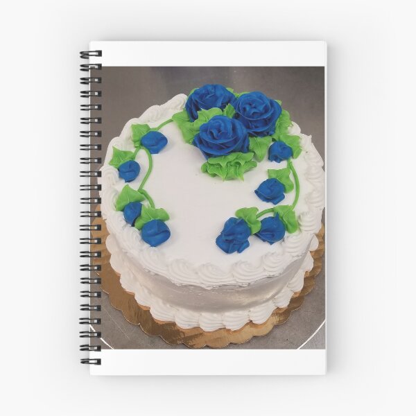 Item preview, White Cake With Blue Roses 2 designed and sold by gailmariekern.