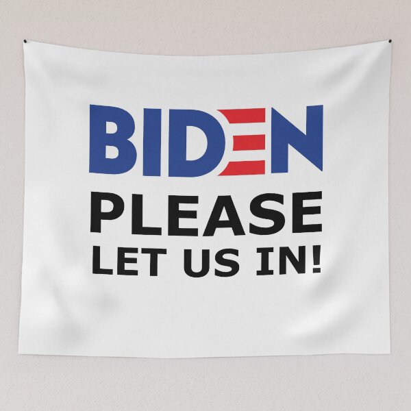 Artikelvorschau, Biden bitte lass uns rein! 2021 Unterstützung von Migranten entworfen und verkauft von ShirtzTonight.