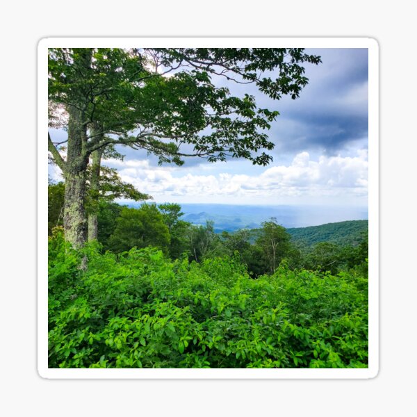 Lush Green Mountains Sticker