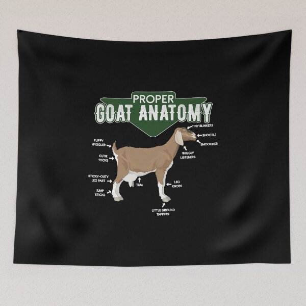 Item preview, Proper Goat Anatomy – Funny Meme Design designed and sold by PrintPress.