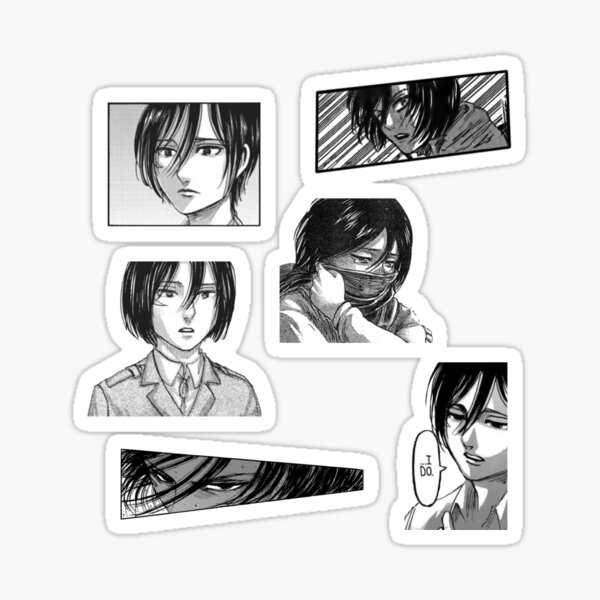 Mikasa Ackerman Attack on Titan / Pack d'autocollants Sticker