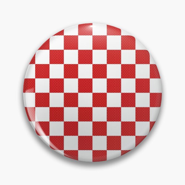 Item preview, Luxe Checker Board Squares - Red and White Dots Pattern (Version 3)  designed and sold by vortexatelier.