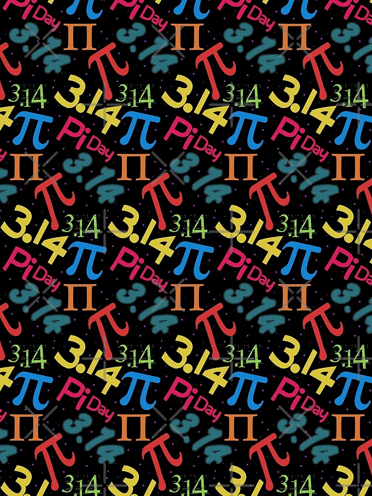 Thumbnail 3 of 3, Scarf, Pi Day Pi Pattern designed and sold by Go-Fun.