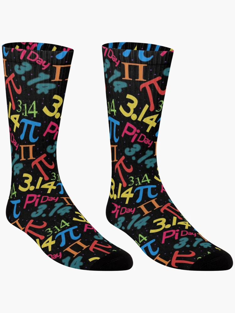 Thumbnail 3 of 5, Socks, Pi Day Pi Pattern designed and sold by Go-Fun.