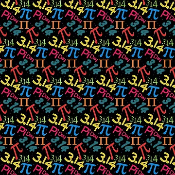Artwork thumbnail, Pi Day Pi Pattern by Go-Fun