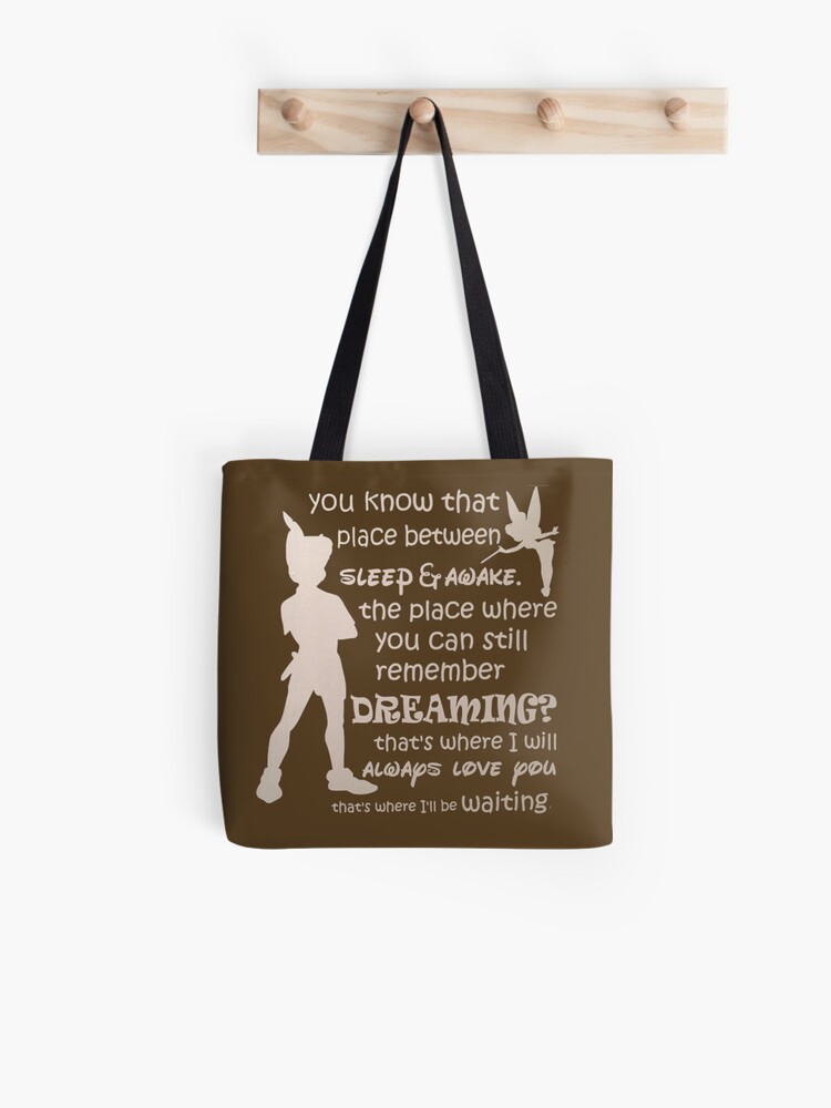 Tote Bag Peter Pan Citation Par Throneofshadows Redbubble