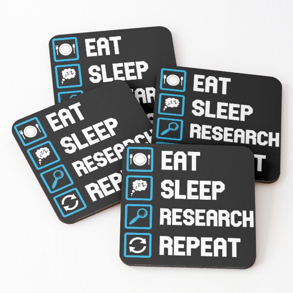 Item preview, Eat Sleep Research Repeat designed and sold by Rulaly.
