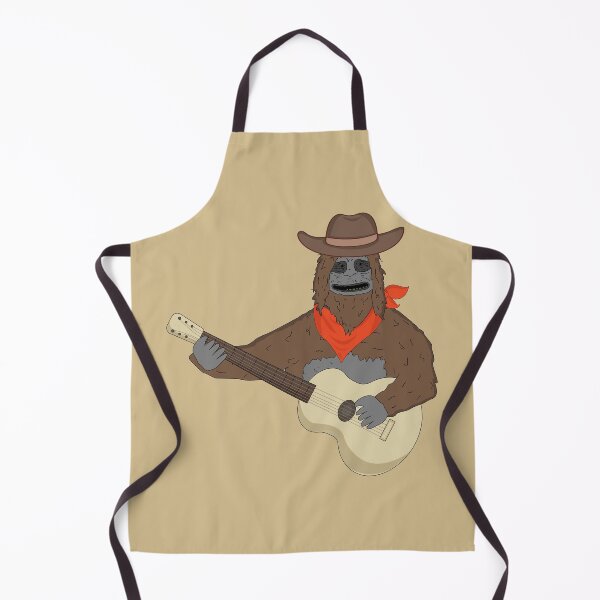 Item preview, Big lez show Cowboy playing guitar , druggo , funny cute big lez show , funny guitar , funny bigfoot, i play guitar, guitar hobby,  designed and sold by SGS-.