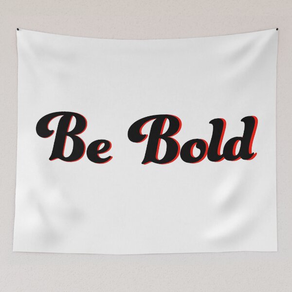 Item preview, Be Bold sticker in black and red with white border designed and sold by StickersbyVW.