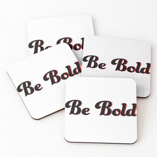 Item preview, Be Bold sticker in black and red with white border designed and sold by StickersbyVW.
