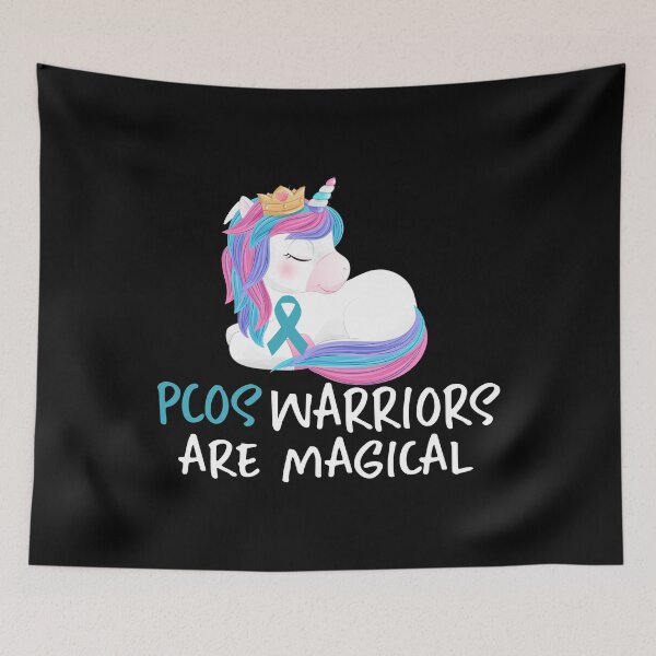 Item preview, PCOS Warriors are Magical - Awareness Gift For PCOS Survivor designed and sold by sleeksy.