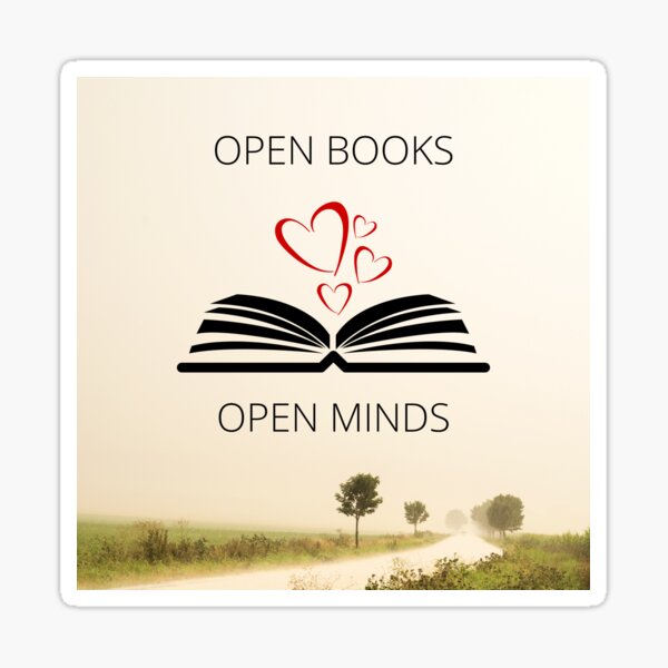 Open Books Open Minds Sticker