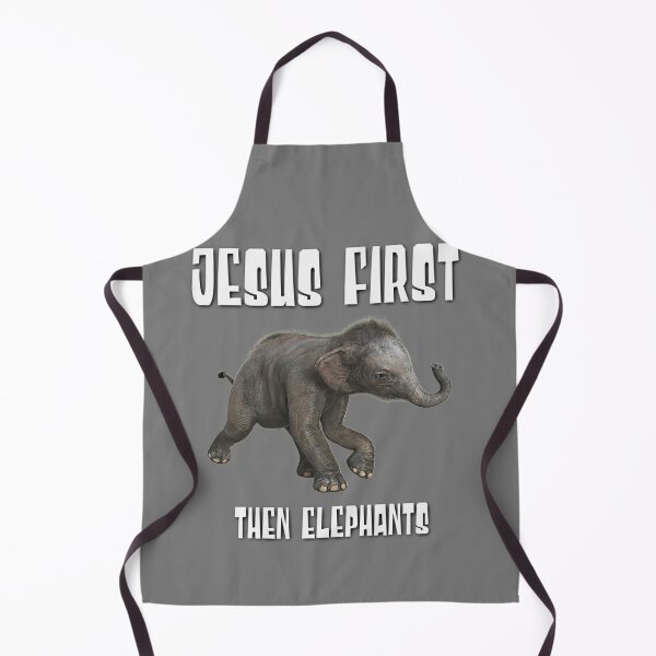Item preview, Jesus First, Then Elephants! designed and sold by TheKingdomAttic.