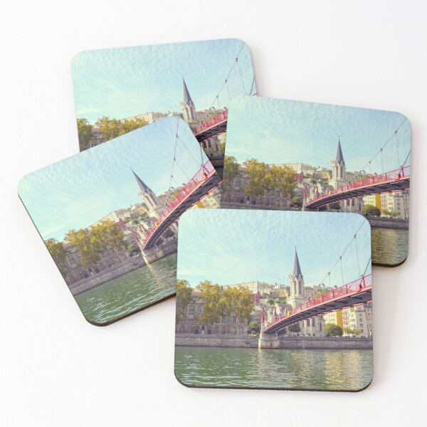 Item preview, Saint-Georges church and a red bridge - Lyon designed and sold by CarolinaReina.