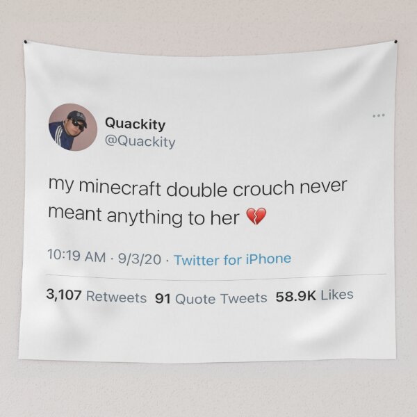 Item preview, quackity tweet designed and sold by NatAtt4ck.
