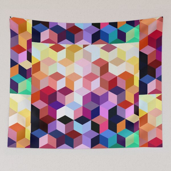 Item preview, Cubic Klimtesque designed and sold by CabinArtStudio.
