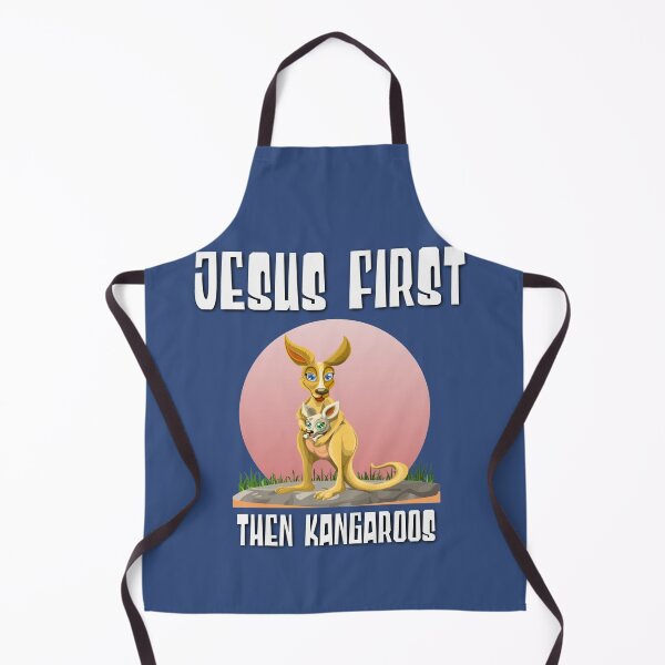 Item preview, Jesus First, Then Kangaroos - Australian Marsupial! designed and sold by TheKingdomAttic.