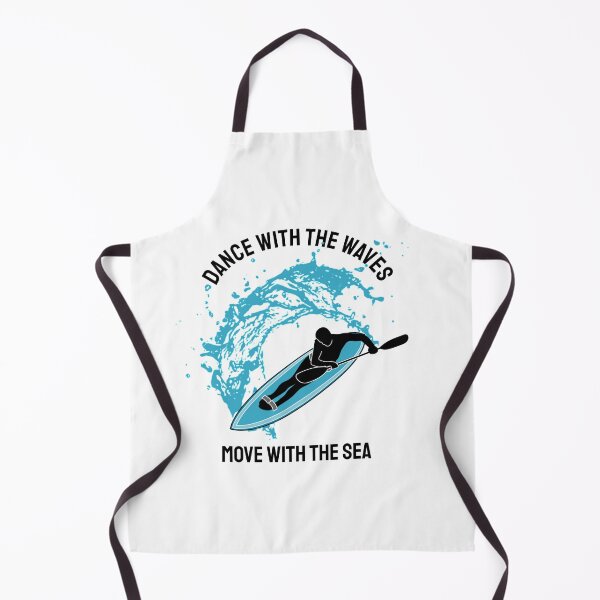 Item preview, Dance with the waves move with the sea kayak paddle ski waveski surfing silhouette designed and sold by portrait4you.