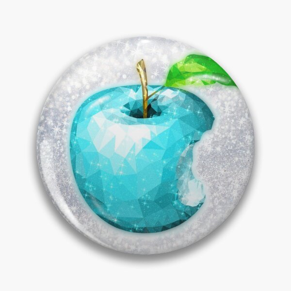 Item preview, Blue Crystal Diamond Apple on Snow Glitter Aesthetic designed and sold by Jolly-Yosei.