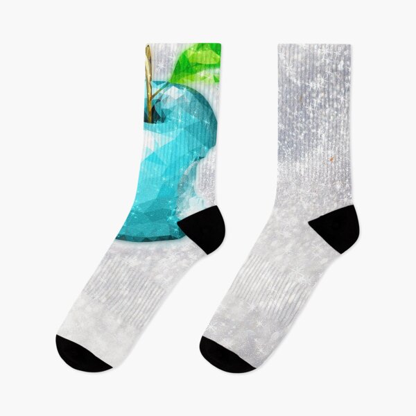 Item preview, Blue Crystal Diamond Apple on Snow Glitter Aesthetic designed and sold by Jolly-Yosei.