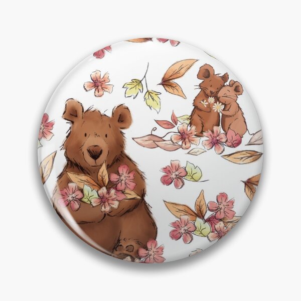 Item preview, Spring Time Mice And Bear Pattern designed and sold by Jade Lawley.