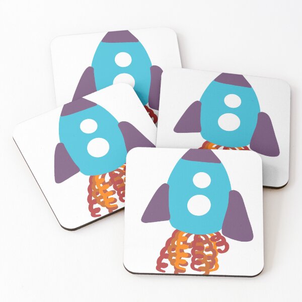 Item preview, Squiggly rocket ship  designed and sold by RMSdesigns.