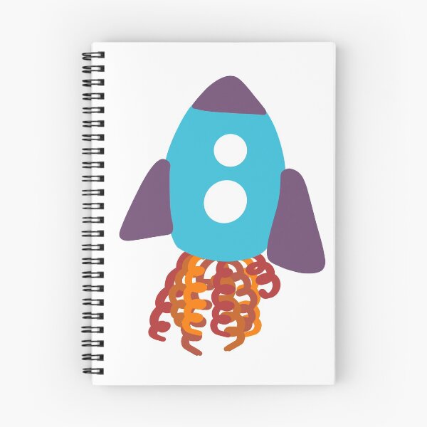 Item preview, Squiggly rocket ship  designed and sold by RMSdesigns.