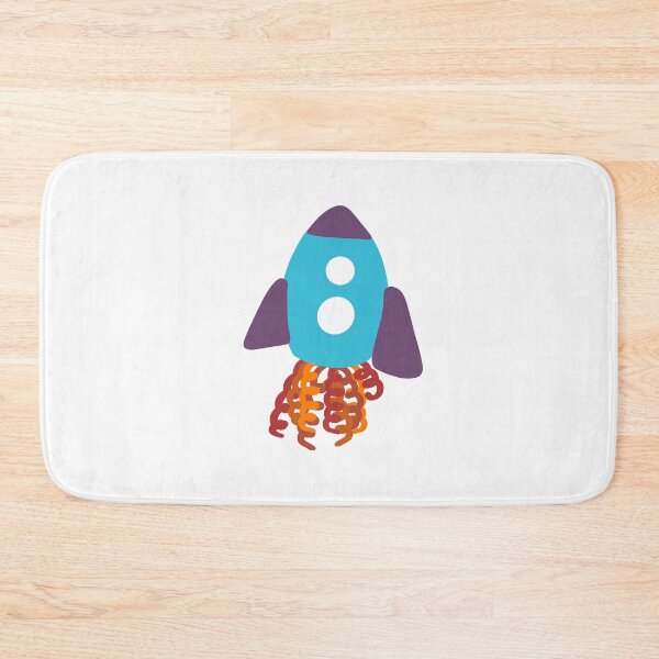 Item preview, Squiggly rocket ship  designed and sold by RMSdesigns.