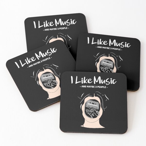 Item preview, I Like Music And Maybe 3 People Music Lovers Mixed Tape Cassette Tapes designed and sold by KLINESTORE.