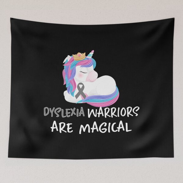 Item preview, Dyslexia Warriors are Magical - Awareness Gift For reading disorder Survivor designed and sold by sleeksy.