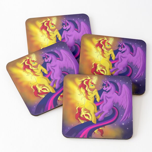 Item preview, Sunset and Sparkle designed and sold by TurtlePaladin.