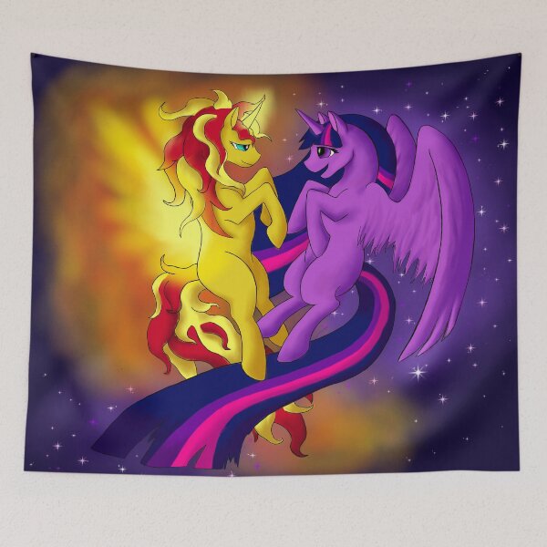 Item preview, Sunset and Sparkle designed and sold by TurtlePaladin.