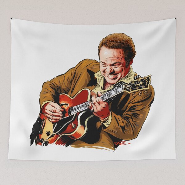 Artikelvorschau, Roy Clark - Eine Illustration von Paul Cemmick entworfen und verkauft von TIGERDAVER.