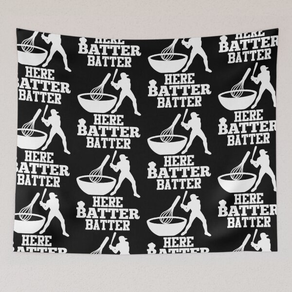 Item preview, Baseball Mom | Here Batter Batter designed and sold by GravitiTees.