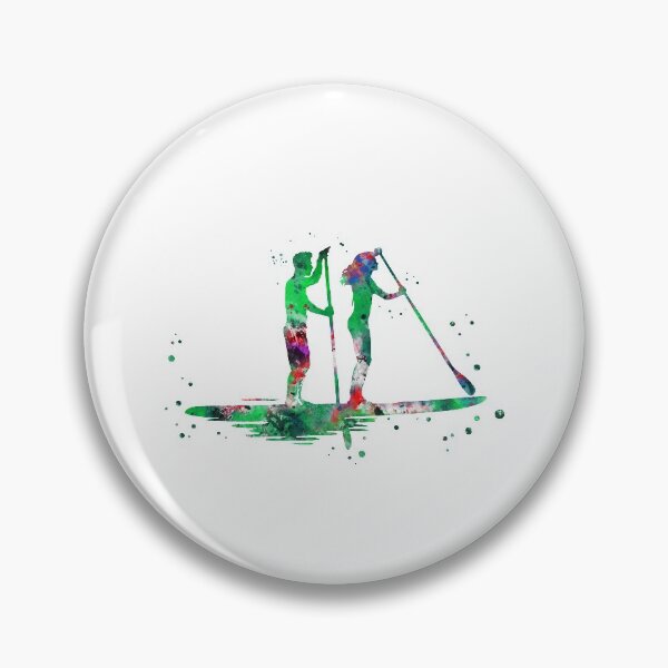Item preview, Paddle boarder couple designed and sold by Rosaliartbook.