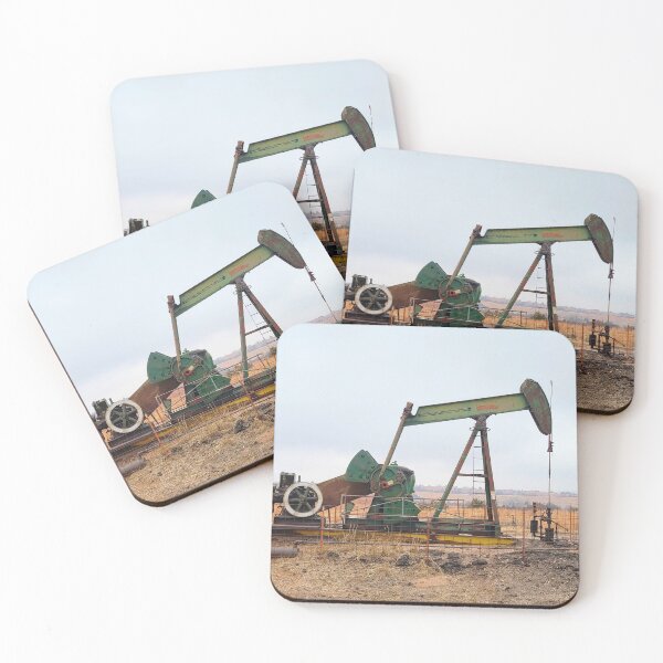 Item preview, Large Green Pumpjack in an Oil Field designed and sold by Jared Davies.