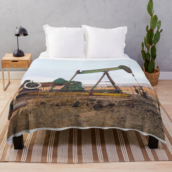 Item preview, Large Green Pumpjack in an Oil Field designed and sold by Jared Davies.