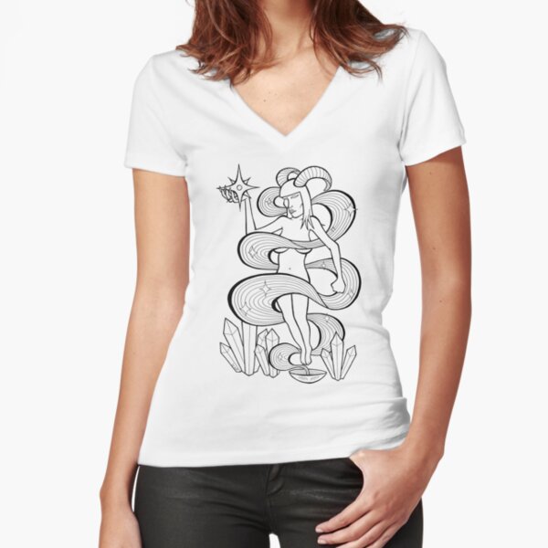 Fitted V-Neck T-Shirt