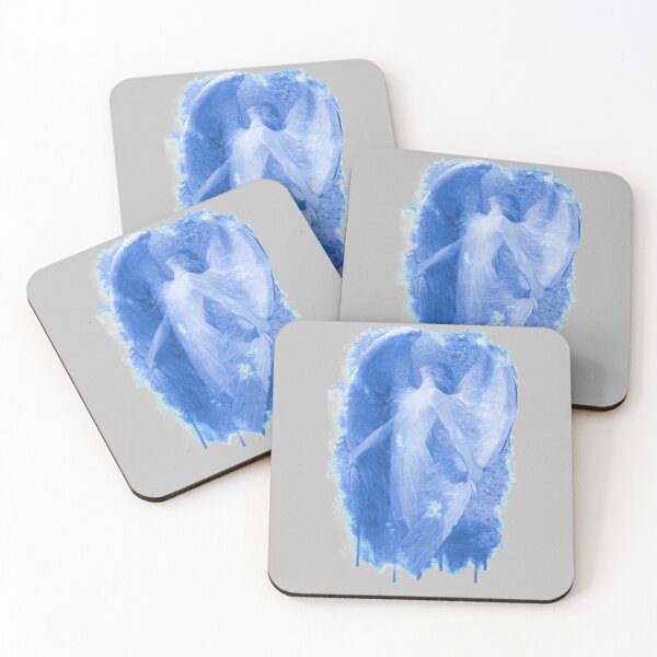 Item preview, The angel in blue | vintage painting|  designed and sold by Petra Becker.