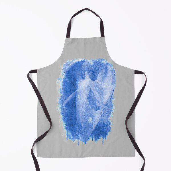 Item preview, The angel in blue | vintage painting| designed and sold by Petra Becker.