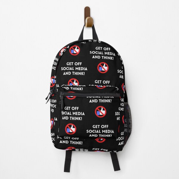 Item preview, Get Off Social Media and Think designed and sold by WhimsicaliTee.