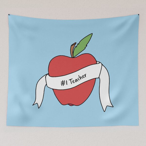 Item preview, #1 Teacher Apple  designed and sold by murialbezanson.