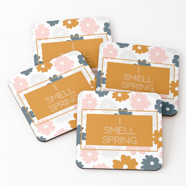Item preview, I Smell Spring Pink and blue Floral pattern  designed and sold by Sea-store.