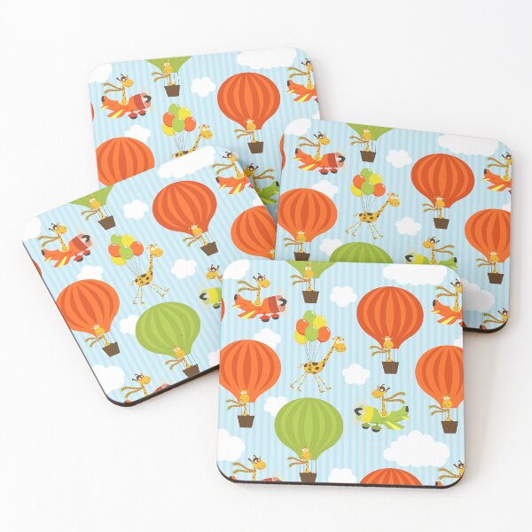 Item preview, Flying Giraffes Kids Pattern designed and sold by Hapoel.