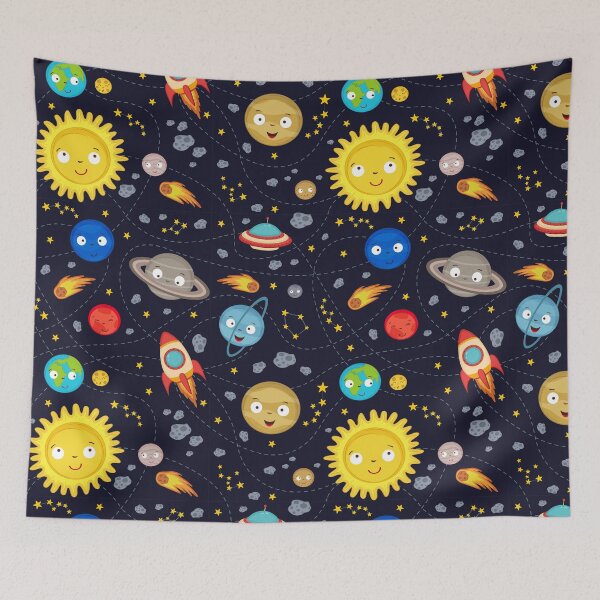 Item preview, Planets Kids Pattern designed and sold by Hapoel.