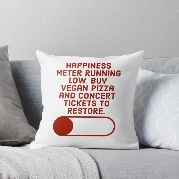 Item preview, Happiness meter running low. Buy vegan pizza and concert tickets to restore. designed and sold by Thought2reality.