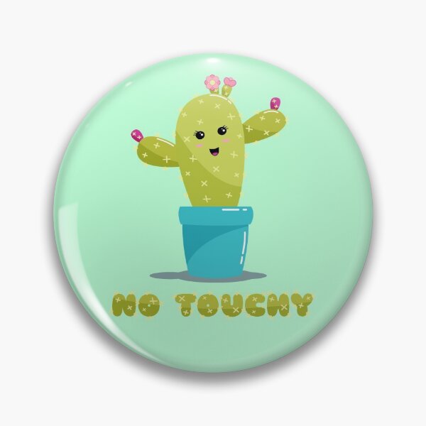 Item preview, No Touchy - Happy Cactus - Kawaii designed and sold by Tee  Crush.