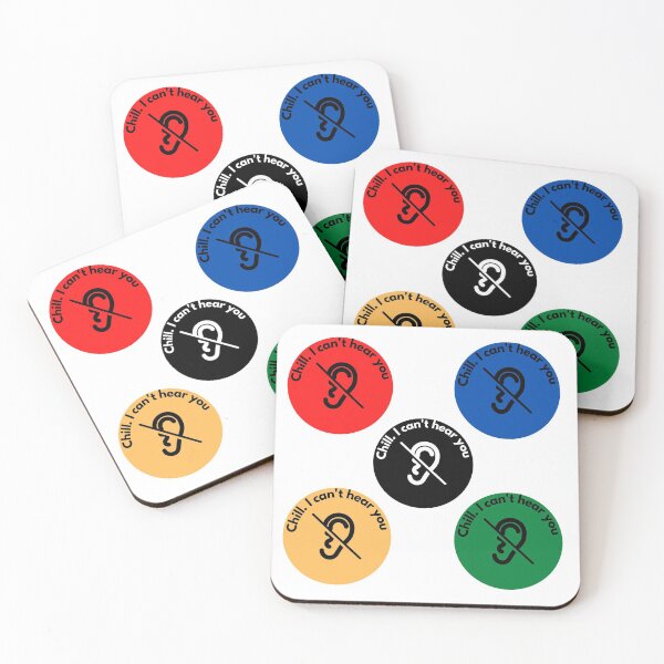 Item preview, Chill. I can't hear you. Hard of hearing Stickers  designed and sold by Mothe3rd.