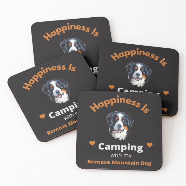 Item preview,   Bernese Mountain Dog lover :Happiness is Camping With My Bernese designed and sold by remonss.