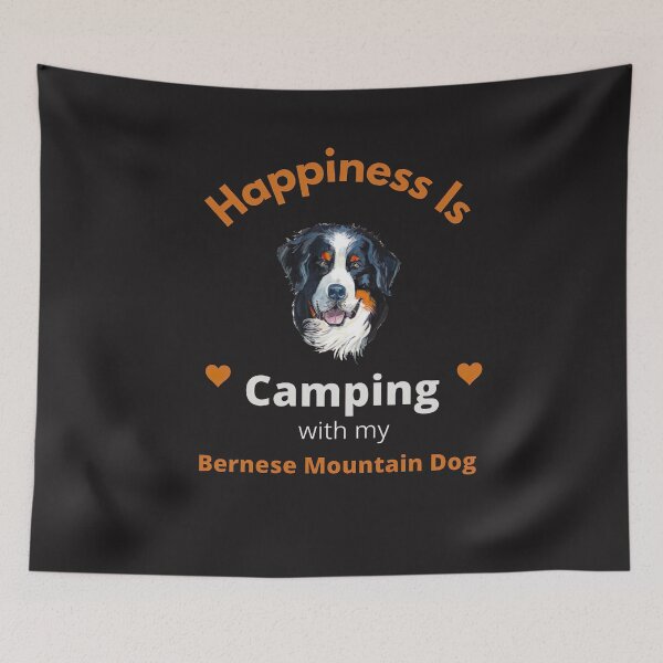 Item preview,   Bernese Mountain Dog lover :Happiness is Camping With My Bernese designed and sold by remonss.